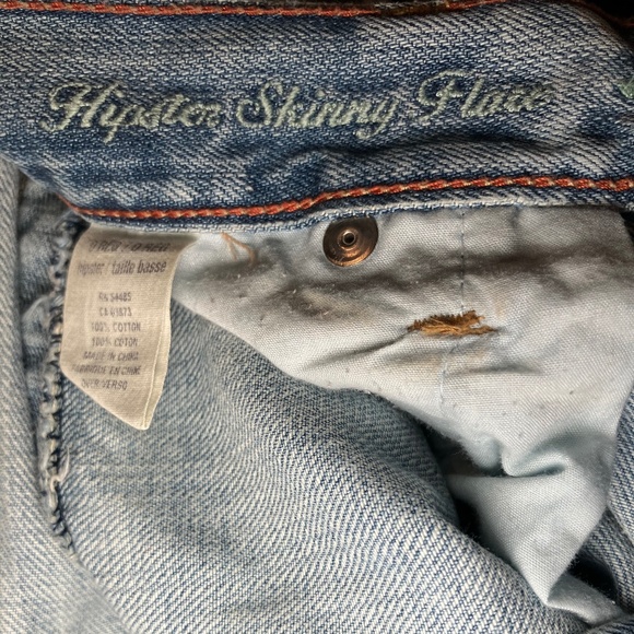 American Eagle Hipster Skinny Flare Light Wash Jeans - Picture 5 of 7